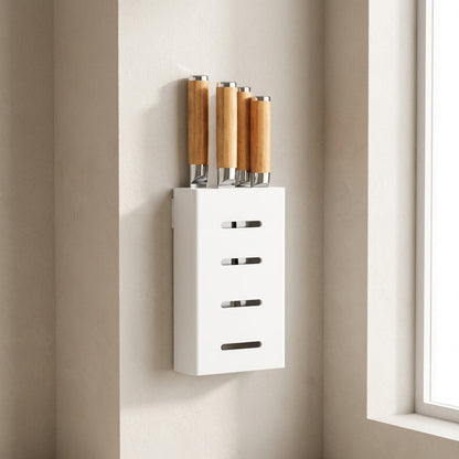 Messenhouder Voor Wandmontage met Kleefstrips – Praktische Keukenopberghouder Zonder Boren