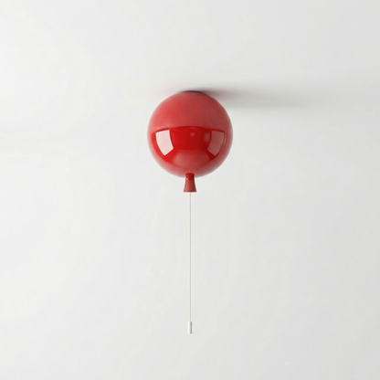Bauhaus Ballon Wand- & Plafondlamp met Trekschakelaar – Design Verlichting voor Kinderkamer, Slaapkamer & Gang