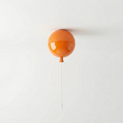 Bauhaus Ballon Wand- & Plafondlamp met Trekschakelaar – Design Verlichting voor Kinderkamer, Slaapkamer & Gang