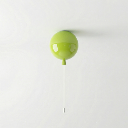 Bauhaus Ballon Wand- & Plafondlamp met Trekschakelaar – Design Verlichting voor Kinderkamer, Slaapkamer & Gang