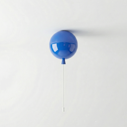 Bauhaus Ballon Wand- & Plafondlamp met Trekschakelaar – Design Verlichting voor Kinderkamer, Slaapkamer & Gang