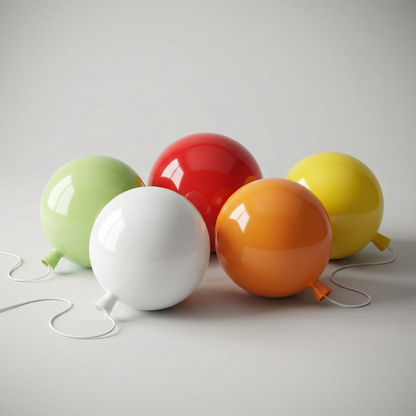 Bauhaus Ballon Wand- & Plafondlamp met Trekschakelaar – Design Verlichting voor Kinderkamer, Slaapkamer & Gang