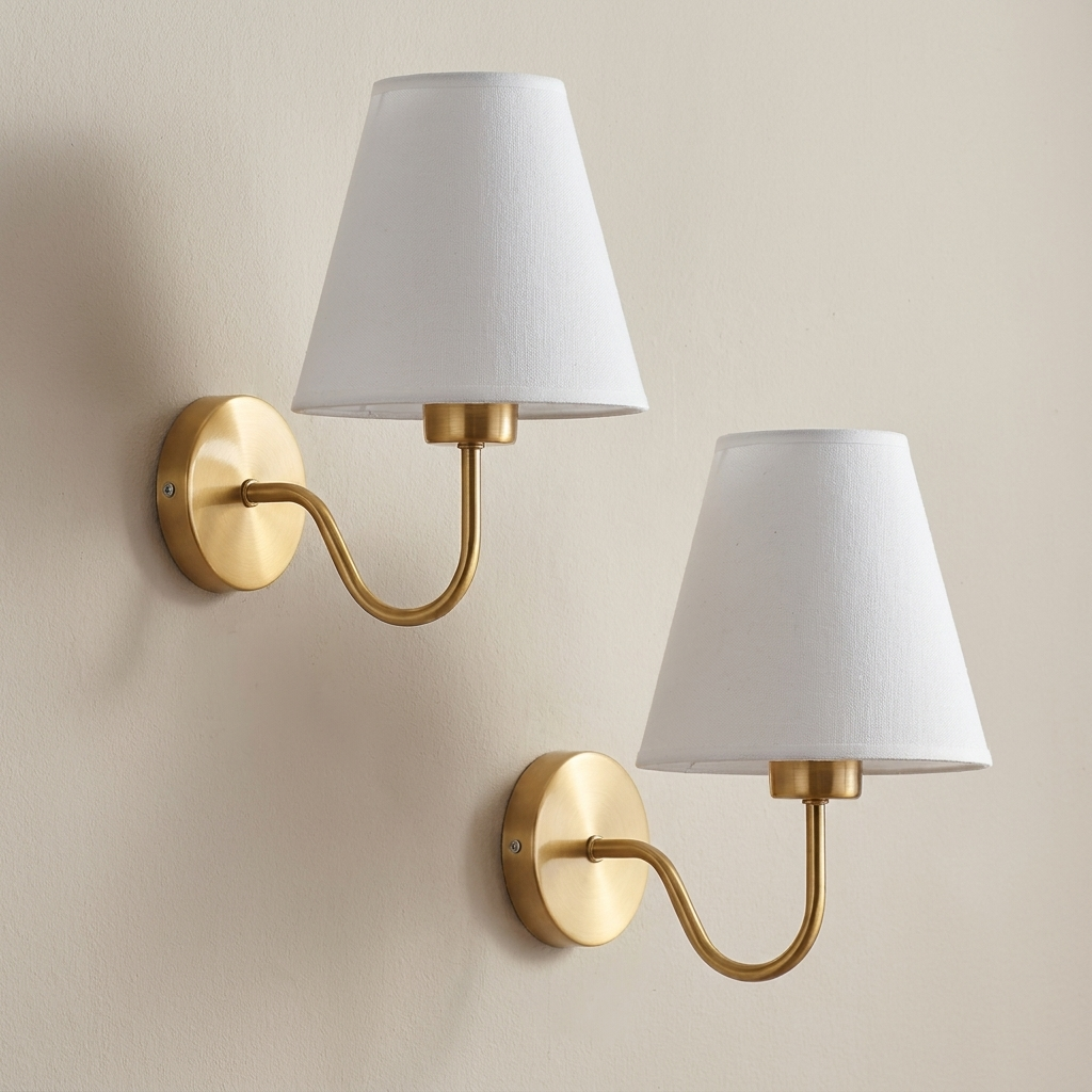 Oplaadbare LED Wandlamp met Afstandsbediening 5W Zwart Goud Accent voor Slaapkamer Hal Woonkamer Draadloze Verlichting