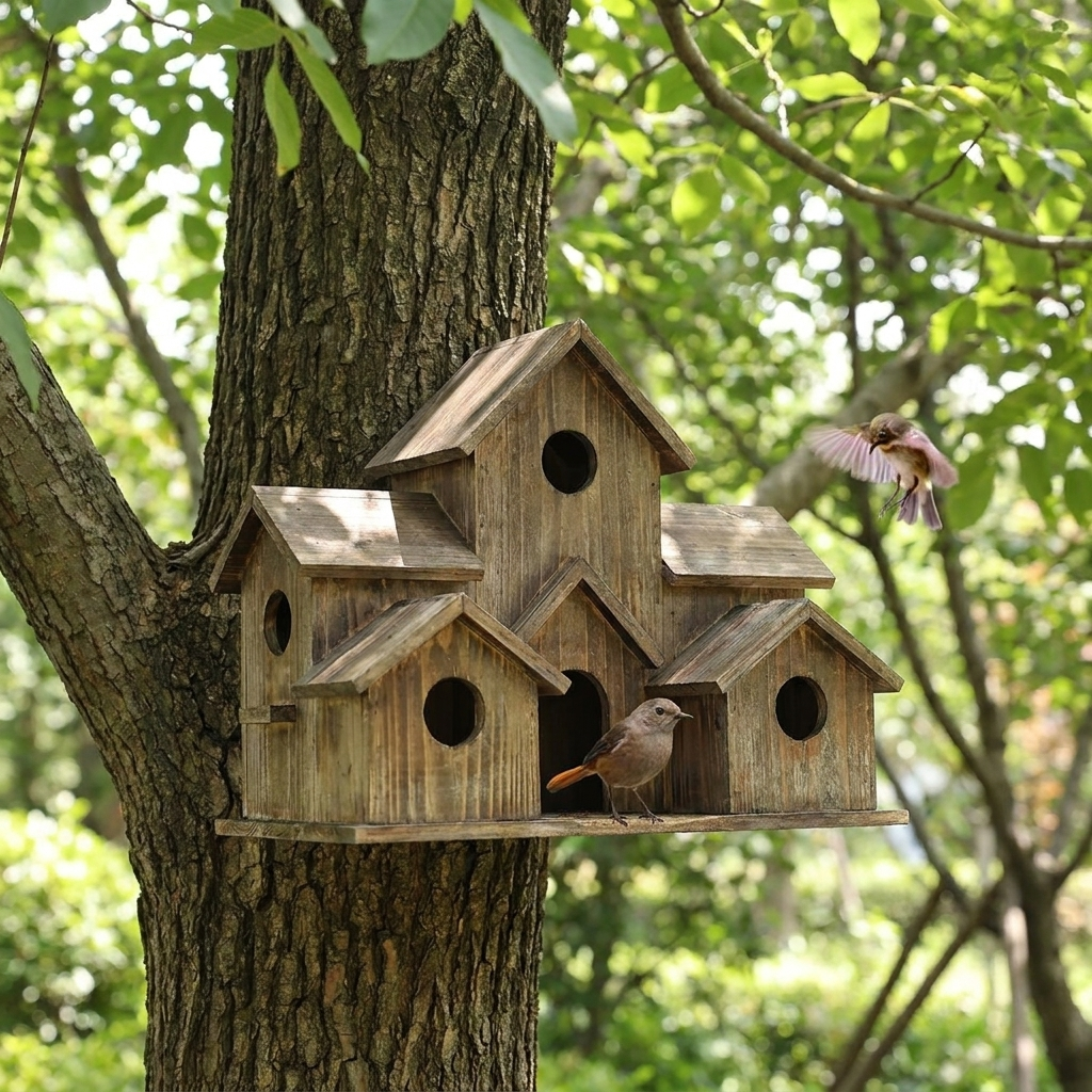 Houten Vogelhuisje - SKUMEELANOSON0000000000008228