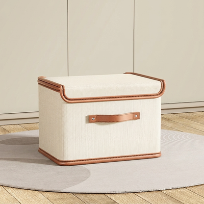 Opbergbox met Deksel en Handvatten Oxford Stof Inklapbaar voor Kast en Kamers