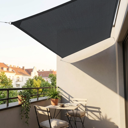 Waterdicht Rechthoekig Schaduwdoek met UV-Bescherming – Zonnedoek voor Tuin, Terras, Balkon & Zwembad – Scheurvast incl. Bevestigingskoorden