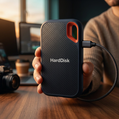 Externe SSD Harde Schijf 64 TB – Draagbare SSD Schijf Extern met USB 3.2 Type-C voor Supersnelle Back-ups