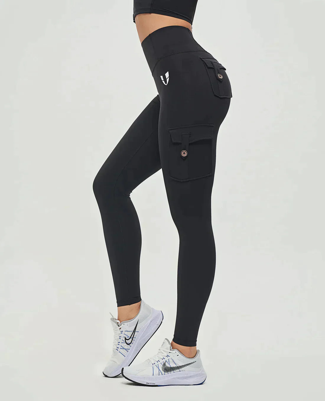 Elastische Hoge Taille Cargo Broek voor Dames - StudioMarella