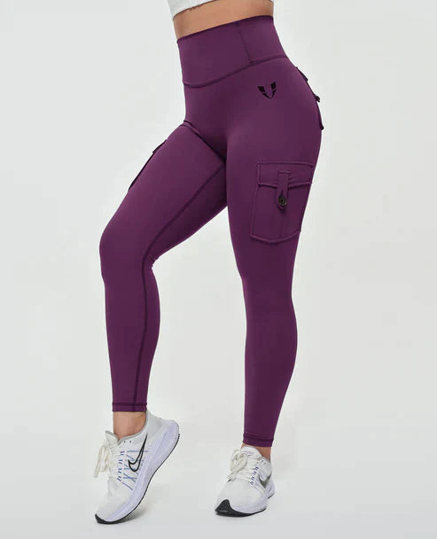 Elastische Hoge Taille Cargo Broek voor Dames