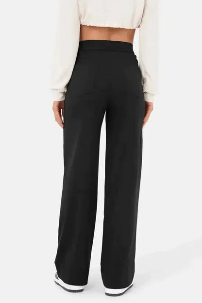 Wijde Broek Hoge Taille Met Voorzakken Comfortabel