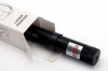 Krachtige Laserpointer Zaklamp met Instelbare Focus en USB Oplaadbaar – Bereik tot 10.000 Meter