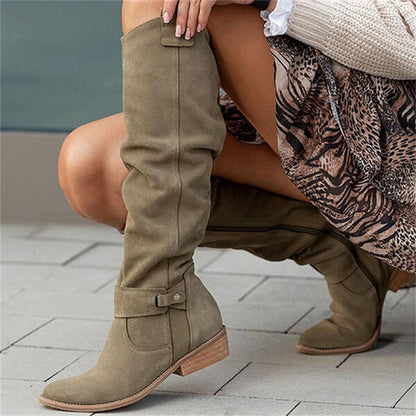 Dameslaarzen Hoge Boots Comfortabele Hak