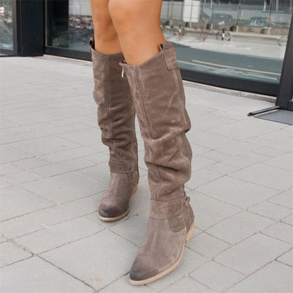 Dameslaarzen Hoge Boots Comfortabele Hak