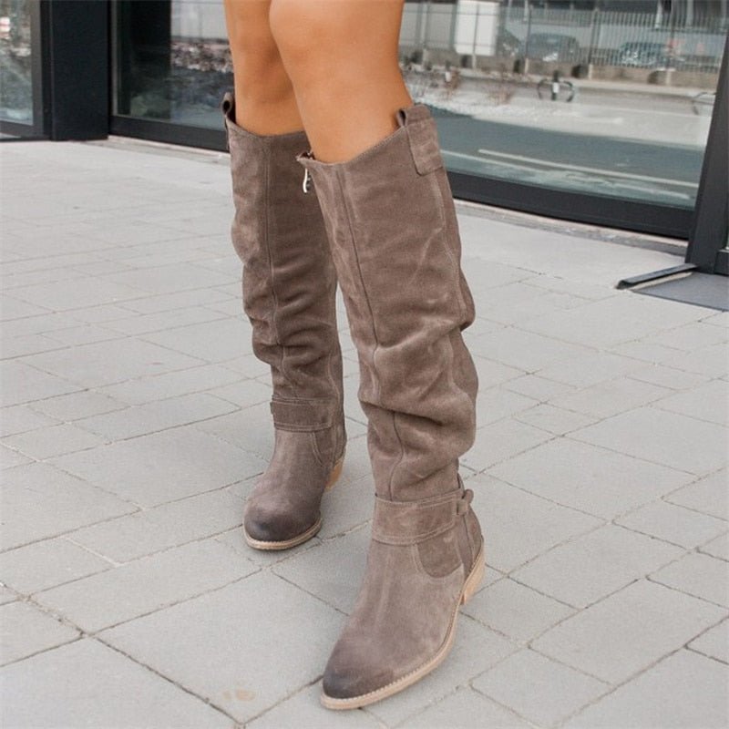 Dameslaarzen Hoge Boots Comfortabele Schoenen