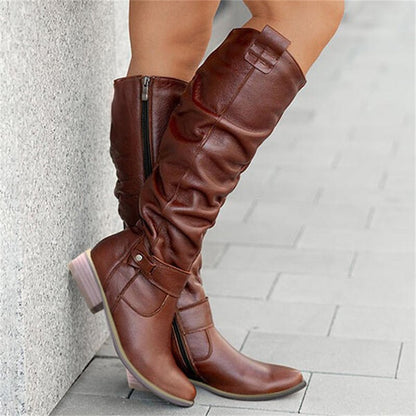 Dameslaarzen Hoge Boots Comfortabele Hak