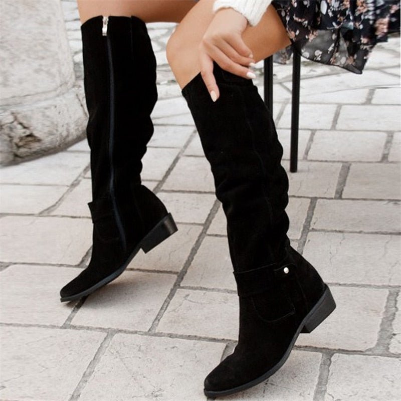 Dameslaarzen Hoge Boots Comfortabele Schoenen - StudioMarella
