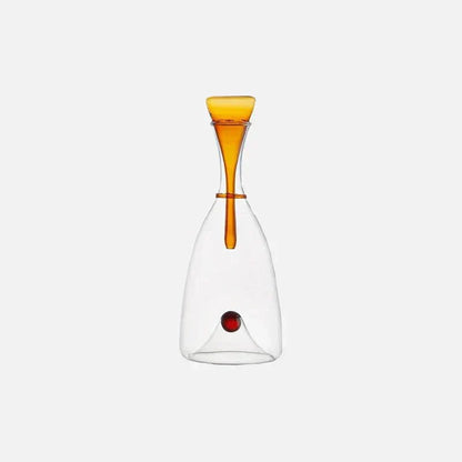 Glazen Karaf Mondgeblazen Decoratieve Stop Amber Blauw Loodvrij Vaatwasmachinebestendig Eettafel Woonkamer