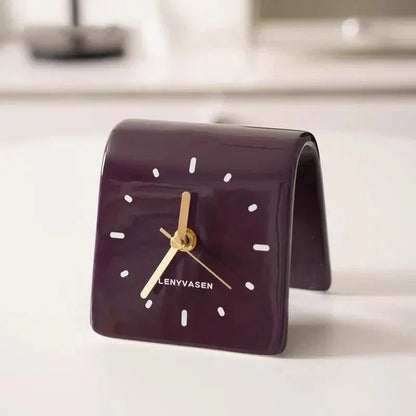 Keramische Bureauklok Met Stil Quartz Uurwerk Voor Bureau En Nachtkastje