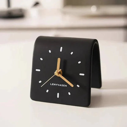 Keramische Bureauklok Met Stil Quartz Uurwerk Voor Bureau En Nachtkastje
