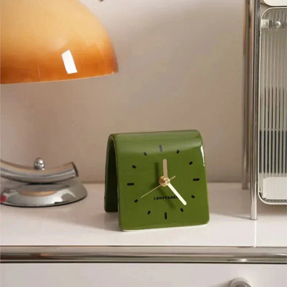 Keramische Bureauklok Met Stil Quartz Uurwerk Voor Bureau En Nachtkastje