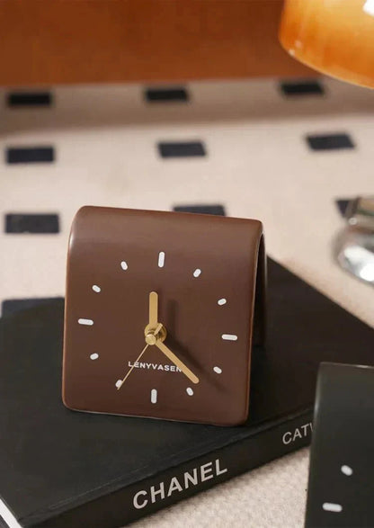 Keramische Bureauklok Met Stil Quartz Uurwerk Voor Bureau En Nachtkastje