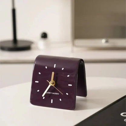 Keramische Bureauklok Met Stil Quartz Uurwerk Voor Bureau En Nachtkastje