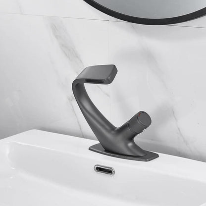 Wastafelkraan Met Waterval Uitloop En Éénhendel Design Voor Badkamer