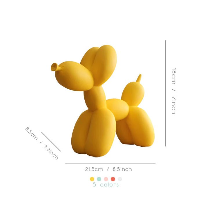 Decoratief ballon hond beeld van resin voor moderne woondecoratie