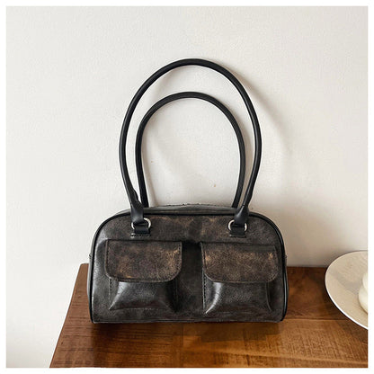 Vegan Schoudertas Dames Vintage Stijl 27 cm