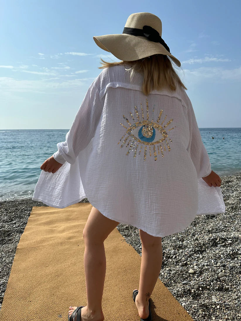 Oversized Katoenen Shirt Luxe Gemakkelijk Comfortabel - StudioMarella