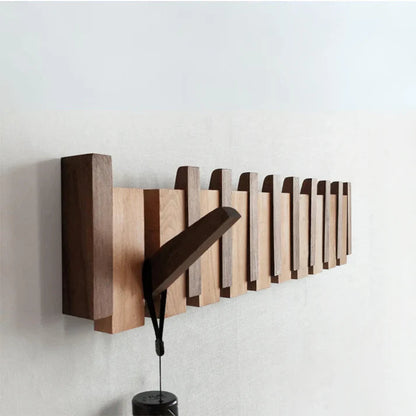 Wandkapstok Piano Vorm Hout Walnoot Beuken 4 6 8 Haken Scandinavisch Design Jashaken Wandmontage Organizer Hal