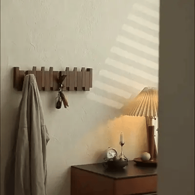 Wandkapstok Piano Vorm Hout Walnoot Beuken 4 6 8 Haken Scandinavisch Design Jashaken Wandmontage Organizer Hal