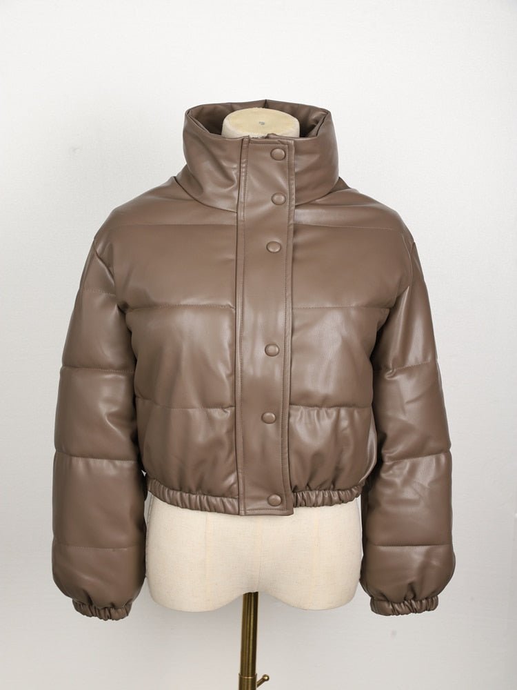 Vegan Leren Jas Waterafstotend Quilted Dames Model