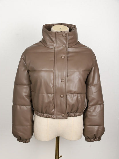 Vegan Leren Jas Waterafstotend Quilted Dames Model