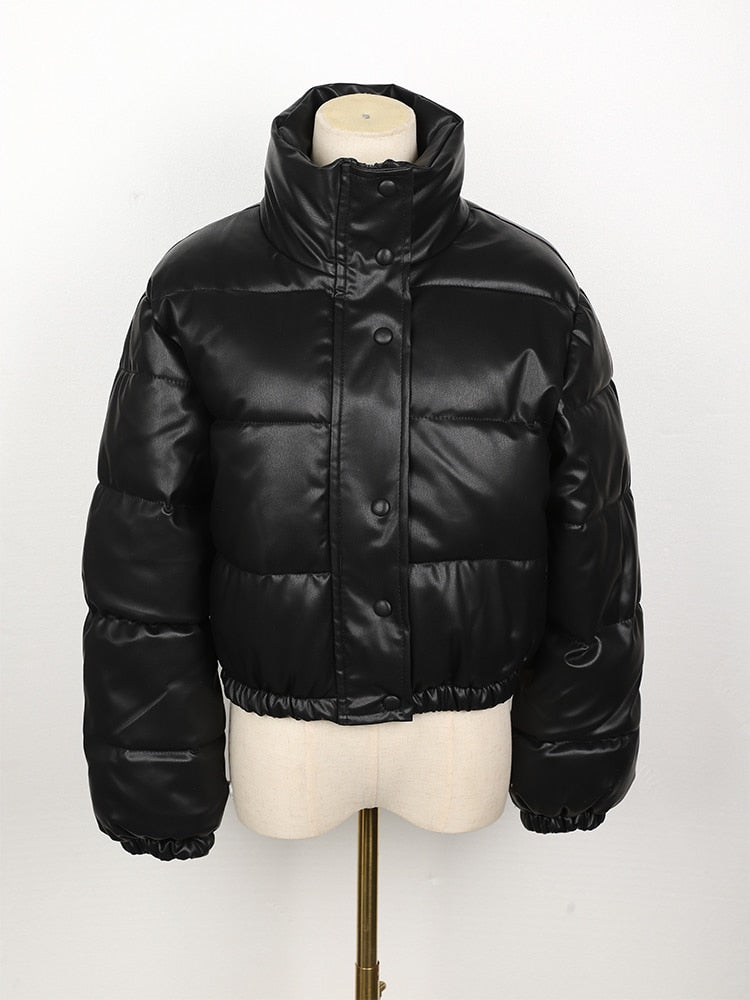 Vegan Leren Jas Waterafstotend Quilted Dames Model