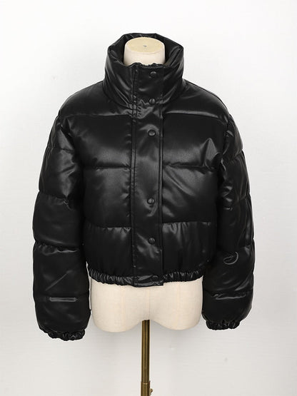 Vegan Leren Jas Waterafstotend Quilted Dames Model