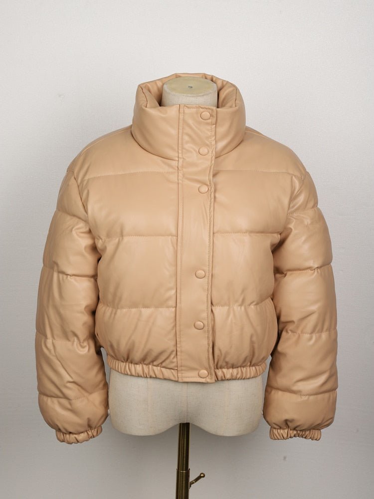 Vegan Leren Jas Waterafstotend Quilted Dames Model