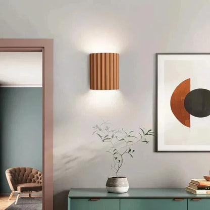 Wandlamp Resin Sculptuur Golvend Nordisch Wit Groen Grijs Slaapkamer Hal
