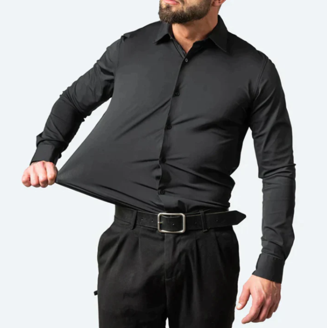 Herenoverhemd Stretch Katoen Shirt voor Elke Dag - StudioMarella