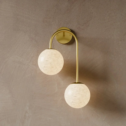 Alabaster Hanglamp Van Natuursteen Met Zachte Warme Gloed En Sculpturaal Design