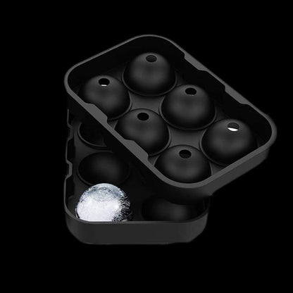 IJsbalvorm Siliconen voor 6 Ballen Zwart Premium IJsblokjesvorm