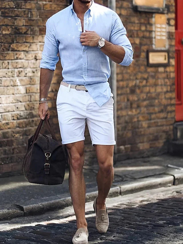 Heren Overhemd Slim Fit Stijlvol Modern Design