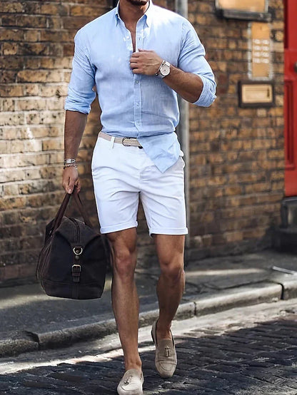 Heren Overhemd Slim Fit Stijlvol Modern Design