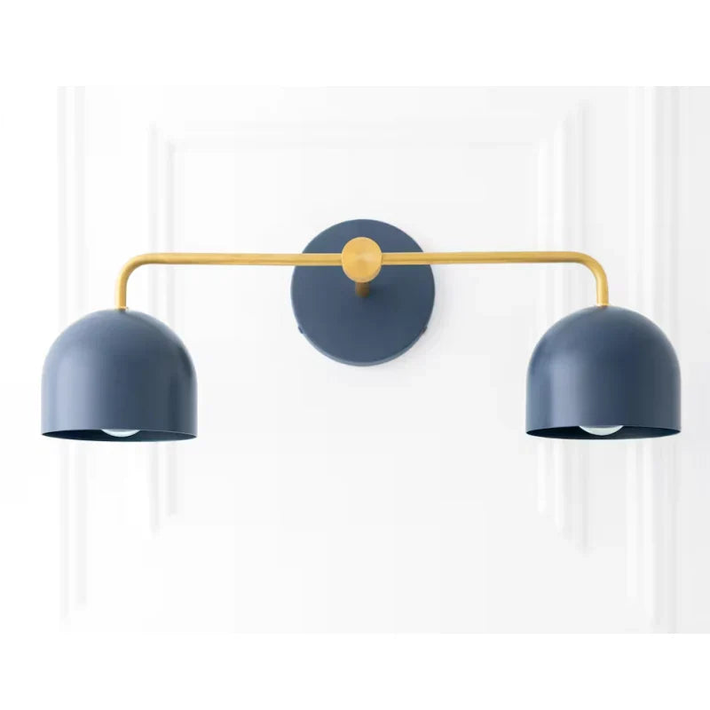 Koepelkapjes Wandlamp Modern Scandinavisch Metaal Zwart Messing 2-3 Lichtpunten Badkamer Hal Slaapkamer Sfeerverlichting