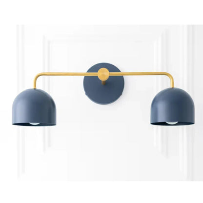 Koepelkapjes Wandlamp Modern Scandinavisch Metaal Zwart Messing 2-3 Lichtpunten Badkamer Hal Slaapkamer Sfeerverlichting