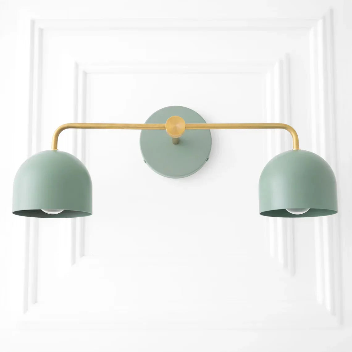 Koepelkapjes Wandlamp Modern Scandinavisch Metaal Zwart Messing 2-3 Lichtpunten Badkamer Hal Slaapkamer Sfeerverlichting
