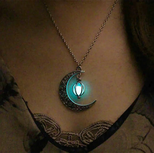 Maansteen Hanger Ketting Zilverkleurig Edelstaal Vrouwensieraad Etherische Glans Intuïtie Symbool
