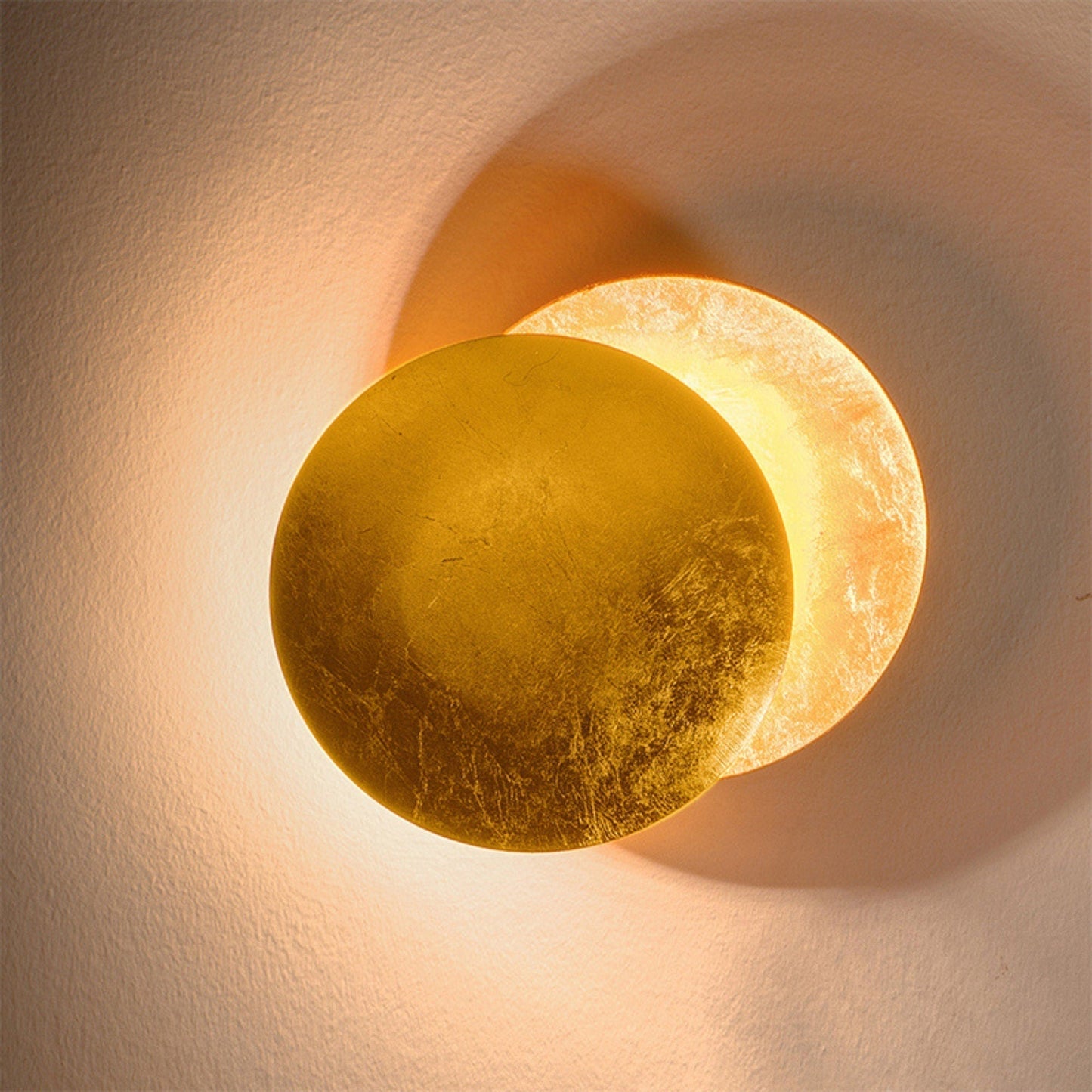 Wandlamp met Maanlicht LED Moderne Scandinavische Stijl Rond Warm Wit Zwart Wit Goud 20 25 cm Sfeerlicht