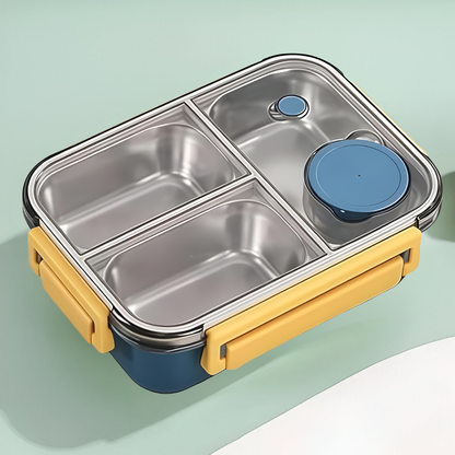 Isolerende Lunchbox Roestvrijstaal 850ml Lekvrij Warmhoudbox Thermo Voedseltrommel Werk School Reizen Meerdere Vakken
