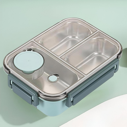 Isolerende Lunchbox Roestvrijstaal 850ml Lekvrij Warmhoudbox Thermo Voedseltrommel Werk School Reizen Meerdere Vakken